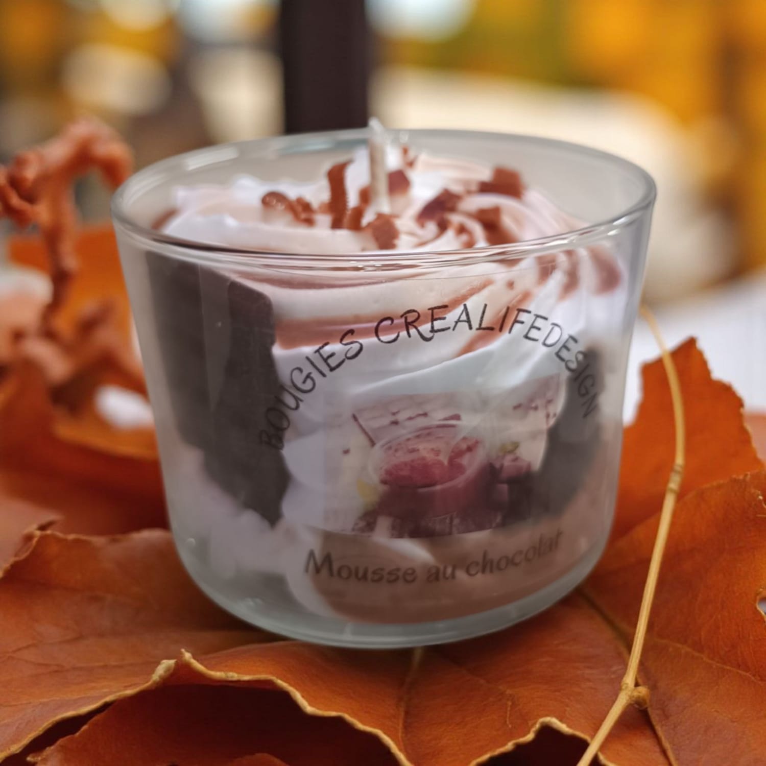 Bougie chantilly mousse au chocolat