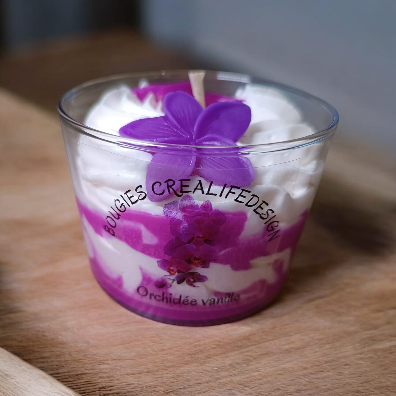 Bougie chantilly parfum orchidée vanille