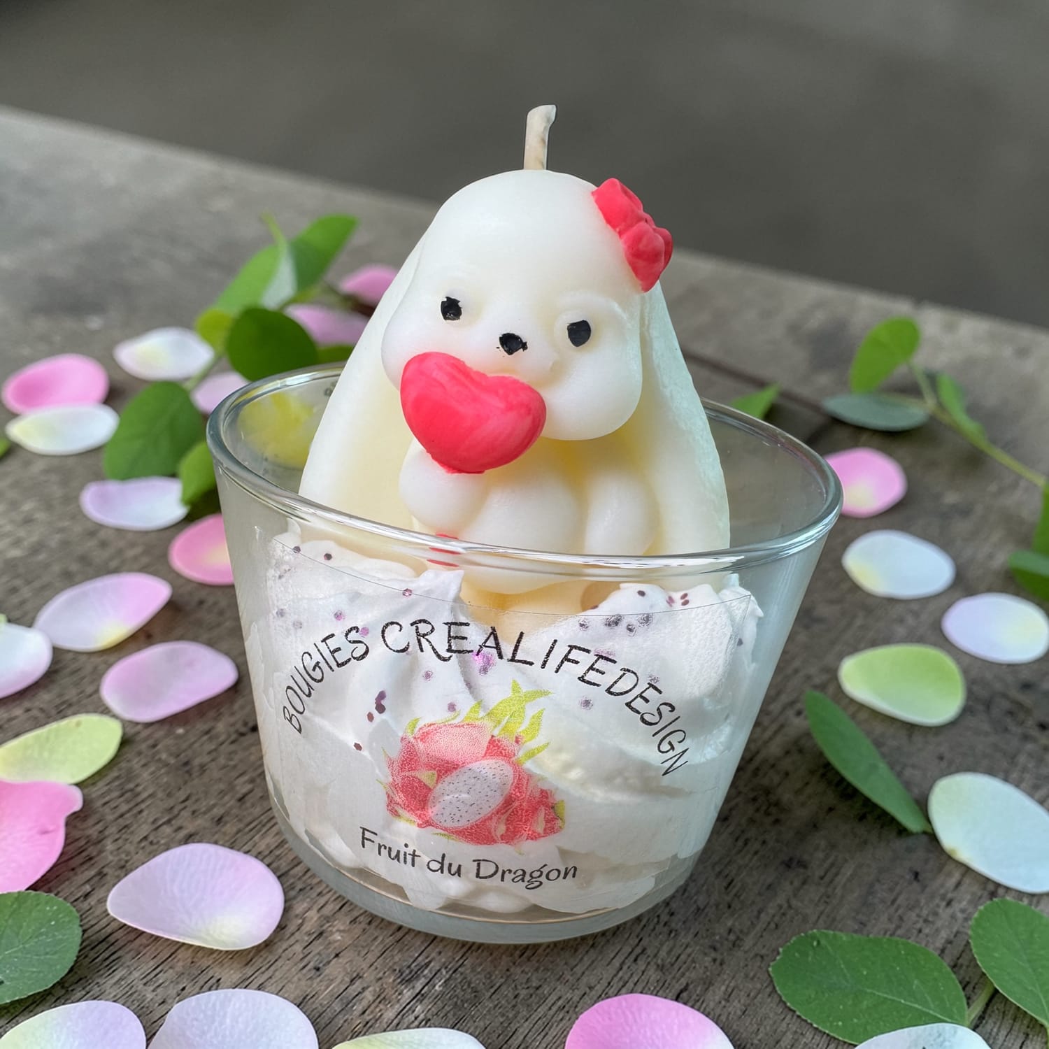 PROMO Bougie chantilly parfum fruits du dragon