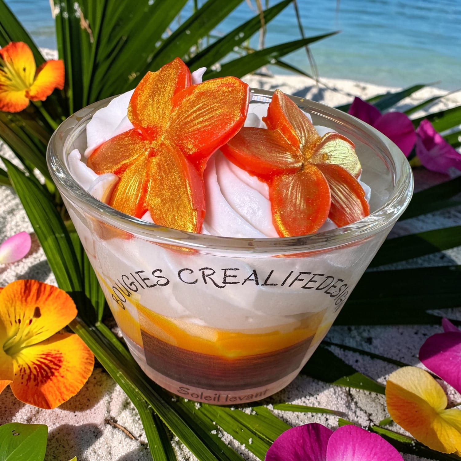 Bougie chantilly parfum soleil levant